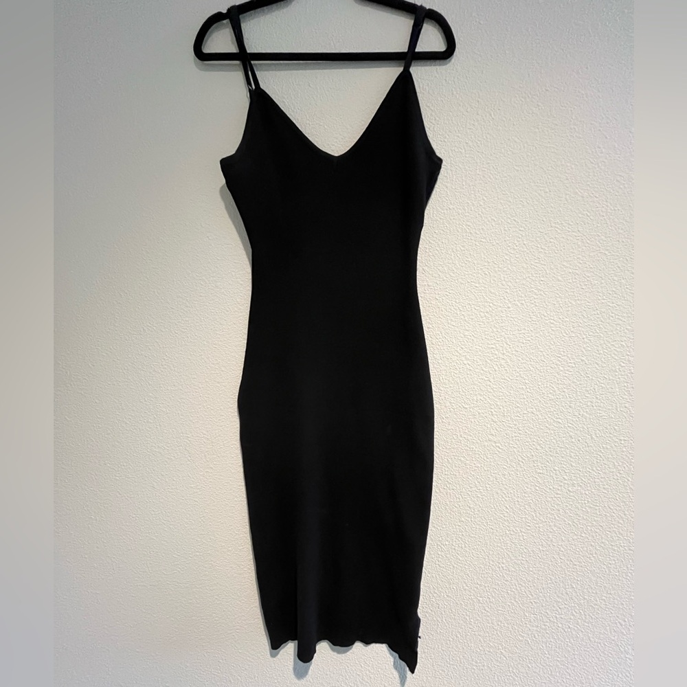Kittenish Black Midi Dress